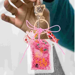 Keychains Lockets Pendant Key Chain Ring Fortune Keychain Hanging Decor Creative Japanese Men Women