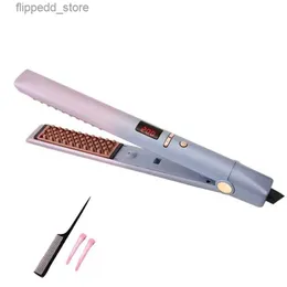 Curling Irons 3D Fluffy Corn Curling Iron Curling Tongs Display LCD Onda Curling Iron Elétrica Cerâmica Negativa Íon Digital Ferramentas de Estilo Q231128