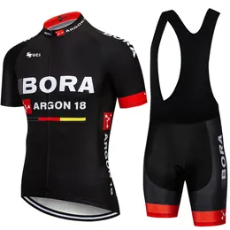 Rowotarki rowerowe setki UCI Bora Team Rower Odzież 19d Shorts Ropa Ciclismo Quick Dry Mens Summer Rowling Maillot Culotte Set 231127