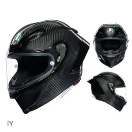 フルフェイスオープンフェイスオートバイヘルメットオートバイファンAGVオートバイフルヘルメットピスタGPRRヘルメットカーボンファイバー男性と女性向けイタリアの限定版Yi Tavs E1W