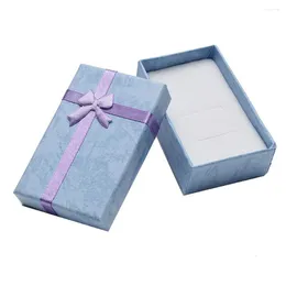 Geschenkverpackung 12 Stück Bowknot Box Schmuckschatullen Bulk Ring Geschenke Halskette Geschenkpapier