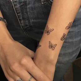 Kolorowe naklejki na rysunek tatuaży Wodoodporna TETTOO TATTOO ZAKAPKA MAŁE MAŁOŚCI SZTUKA FAKE TATTOO Flash Tattoo Clavicle Femalel231128