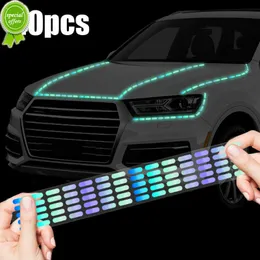 Nuove linee tratteggiate luminose Decor Sticker Car Styling Fai da te Decalcomania riflettente decorativa Moto Auto elettrica Notte Adesivi luminosi