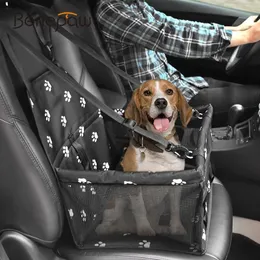Carriers Benepaw Foldable Small Dog Car Seat Waterproof Pet Car Seat Carrier With Safety Leash Zipper And Storage Pocket Cat Travel 2019