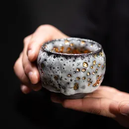Teaware Pinny Ceramic Gilt Shino Cup Cup Natural Ore Teacups Teaups Heat المقاومة للحرارة