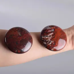 Tam Vücut Masajı Masaj Taşı Doğal Brecciced Jasper Chakra Palm Taşı İyileştirme Spa Kristal Kuvars Güzellik Sağlık Bakımı Enerji Taşları 231128