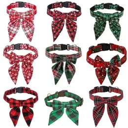 Dog Collars Christmas Cats Collar Pet Cosplay Costume Neck Holiday Props Necktie