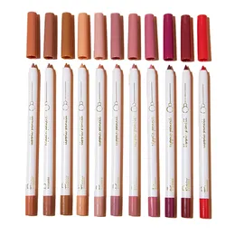 Lip Gloss Pudaier 12 Colors Professional Lip Liner Pencil Nude Nude Matte Lipliner 보습 방수성 긴 립스틱 231128