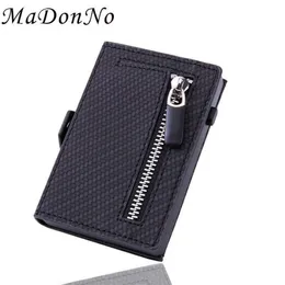 Rfid Carbon Fiber Men Wallet Coin Holder Purses Money Bag Male Billfold Thin Mini Slim Ridge Man Magic Black Vollet Walet Wallets1271g