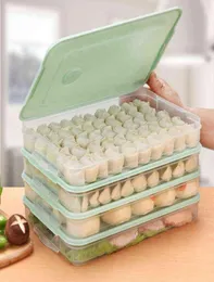 Refrigerator Food Storage Box Kitchen Accessories Organizer Fresh Dumplings Vegetable Egg Holder Stackable Microwave8427074