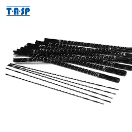 Parts TASP 48pcs 130mm Spiral Scroll Saw Blades Hand Fret Coping Saw Blade for Wood Cutting