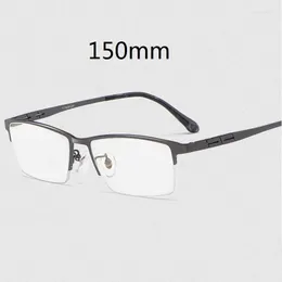 Sunglasses Vazrobe 150mm Titanium Eyeglasses Frame Men Sem Rimless Glasses Myopic Spectacles -150 200 250 300 Finished Optical Eyewear