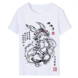 Męskie koszule wykonane w Abyss Riko reg T-shirt Cosplay Cosplay Anime Men Men Nanachi Shirt Women Clothing Tees