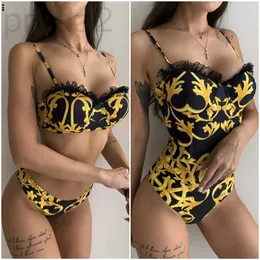 Frauen Plus Size Bademode Designer Bikini Mode Set für Frauen Mädchen Badeanzug mit Pad Bandage zweiteilige hochwertige sexy Badeanzug GAO6