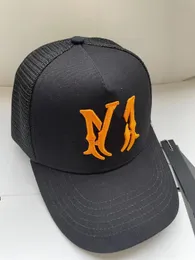 Högkvalitativ designer baseball cap orange broderi bokstav baseball mössor för sutra män kvinna monterad hatt luxel sol hattar justerbar