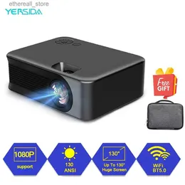 Projectors YERSIDA Projector A30C Mini Portable LED Home Media Player Audio Portable Proyectors 480x360 PixelsFor Supported Android Phone Q231128