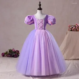 Sukienki dla dziewczynek sukienki wieczorowe aplikacje O-Neck krótkie rękawy luksusowy zamek błyskawiczny na podłogę plisat ball gown flower b1712