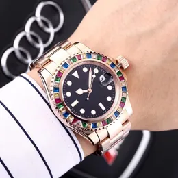 Herrklocka lyxdesigner titta på 40mm u1 svart urtavla automatisk mekanisk keramisk mode klassisk rostfritt stål vattentätt lysande safir titta på dhgate