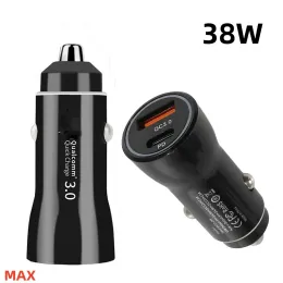38W Quick USB C USB-C Type C PD Car Charger Fast Charging Portable Battery Charger For Car Mobile Phone For IPhone 11 12 13 14 15 15pro 15plus 15 pro max
