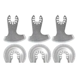 Zaagbladen 6 PCS Oscillating Multi Tool Diamond Blades Oscillating Tool Blades For Grout Mortar Concrete Masonry Removal Saw Blades