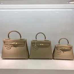 Новая роскошная дизайнерская кожаная сумка из эпсомской кожи, модная сумка через плечо с буквенным принтом, женская многофункциональная сумка, женская сумка 20, 25, 28 см