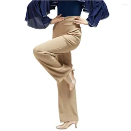 Abbigliamento da palcoscenico Pantaloni da ballo latino Pantaloni da donna standard nazionali Pantaloni da donna neri Modern Waltz Ballroom