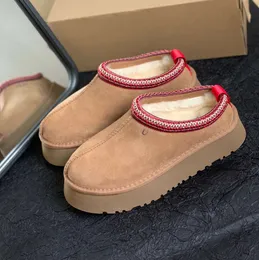 Tasman Slippers designer slides tazz shoes Suede shearling platform snow boots classic ultra mini boot mustard seed women winter ankle bootie Trendy shoes