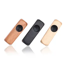 Latest Natural Wooden Mini Pipes Portable Dry Herb Tobacco Filter Smoking Handpipes Straight Rod Innovative Cigarette Holder Pocket Travel Wood Tube