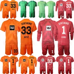 クラブチーム22/23 MAN BORUSSIA GK DORTMUND ROMAN BURKI JERSEYS SOCCER SET GOOLKEEPER長袖ローマのワイデンフェラーStefan Klos Lotka Gregor Meyerフットボールキット