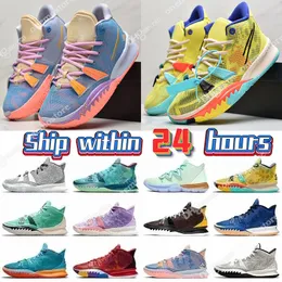 Kyrie 7 Buty do koszykówki Kyrie 7s But na zewnątrz One World People Chip Copa Grind Mens Irving Sponge Kee Sue Fresh Córki Wizje Trainers Sports Sneakers