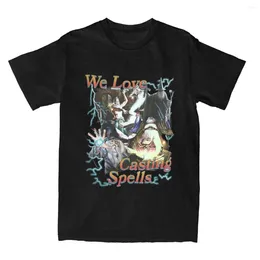 Men's T Shirts Funny We Love Casting Spells T-Shirt Men Women's Round Collar Cotton Short Sleeve Tee Shirt Summer Tops Large Size