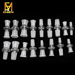 Smoke Glass DropDown Adapters 10 14 19mm male female Frosted All size Joint glass adapter adaptor connector for Bong Water Pipe da8749997