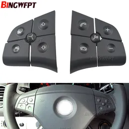 W164 w245 w251 preto botões de controle do interruptor do volante do carro multi-função conjunto de chaves para mercedes benz ml gl300/350/400/450