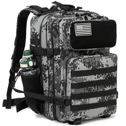 Zaino QT QY 50L Borsa militare tattica militare Caccia MOLLE PALESTRA Per uomo EDC Zaino da trekking all'aria aperta Portabottiglie strega 231124