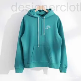 Herren Hoodies Sweatshirts Designer Luxus Die richtige Version des neuen Wassersee-Kapuzenpullovers mit blauer Brosche im Herbst und Winter zeigt den weißen, faulen Wind amerikanischen Trend