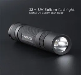 コンボイS2 UV 365NM LED懐中電灯とNICHIA LED IN SIDE FLUORESECT AGENT ATECTIONUVA 18650 Ultraviolet Flashlight 2208121553503