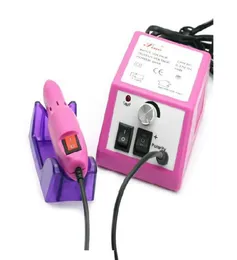 Профессиональная электрическая дрель для ногтей розового цвета, маникюрная машина со сверлами, вилка 110v240VEU, простая в использовании2236314