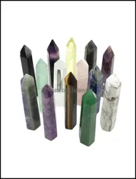 Arts And Crafts Arts Gifts Home Garden 67Cm Complete Variety Quartz Pillar Energy Stone Wand Reiki Healing Obelisk Tower Points G1562920