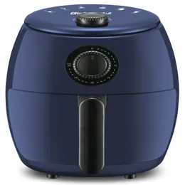 2 1qt Hot Air Fryer with Adjustable Timer and Temperature for Oil-free Cooking, Blue Grey