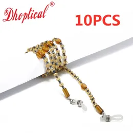 Eyeglasses chains Eyeglasses Beaded Chain Eyewear Cord Brown Glasses Material Sunglasses Rope 10 Pcs Whosale By Dhoptical 231128