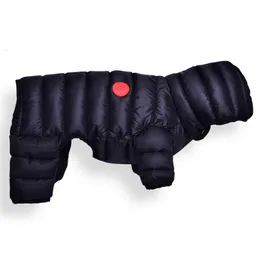 犬のアパレル冬の服のオーバーオールスモールミディアムドッグの豪華なファッション軽量綿パッド付き子犬のコートソフトウォームジャケット231128