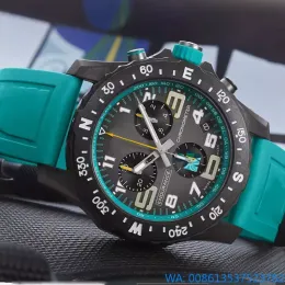 Pełna funkcja szafirowe szklane szklanki projektant zegarek Montre Endurance Pro Avenger Mens Watches ReliOJ Pasek Chronograph guma silikonowa orologio