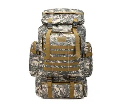 Large Capacity 80L Outdoor Sports Climbing Bags Oxford Waterproof Molle Camo Tactical Backpack Military Army Hiking Camping Rucksa3818136