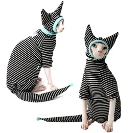 Cat Costumes Sphinx Clothes Four-legged Sweater High-elastic Cotton Devon Apparel Fall Winter Kitten Hairless Outfit