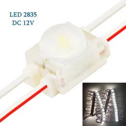 Mini LED Módulo Um LED SMD2835 DC12V Alto brilho LENTs de LED à prova d'água Módulos de lente LED 6000K Lâmpadas de luz de luz de luz externa fria