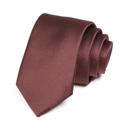 Neck Ties High Quality Men's Brown Tie 7CM Ties For Men Fashion Formal Neck Tie Gentleman Business Suit Work Party Necktie With Gift Box 231128