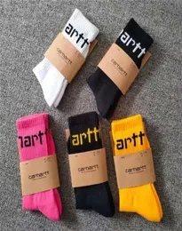 Towel Socks for Men and Women 2023 Fashion American Brand Carhart Embroidery Bottom Gold Label Simple Letter Skateboard Sports7171908