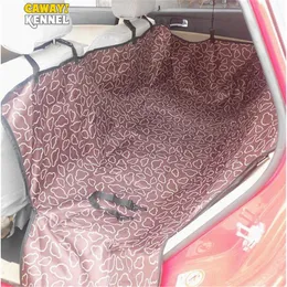 Transportörer CAWAYI Kennel Dog Car Seat Cover Bakre bakre husdjursbärare Mat filt Hammock Waterproof Carrying For Dogs Transportin Perro D0040