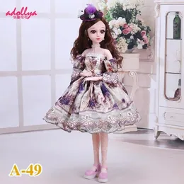 Dolltillbehör Adollya BJD Kläder 13 Spetsklänning för S DIY Up Princess Party Toys Girls Clothing Toy 230427