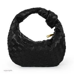 Anj MINI Botegss Bag Jodie Ventss New hand-made wide woven handbag fashion trend croissant dumpling bag girl with logo OBJ5CXZZ